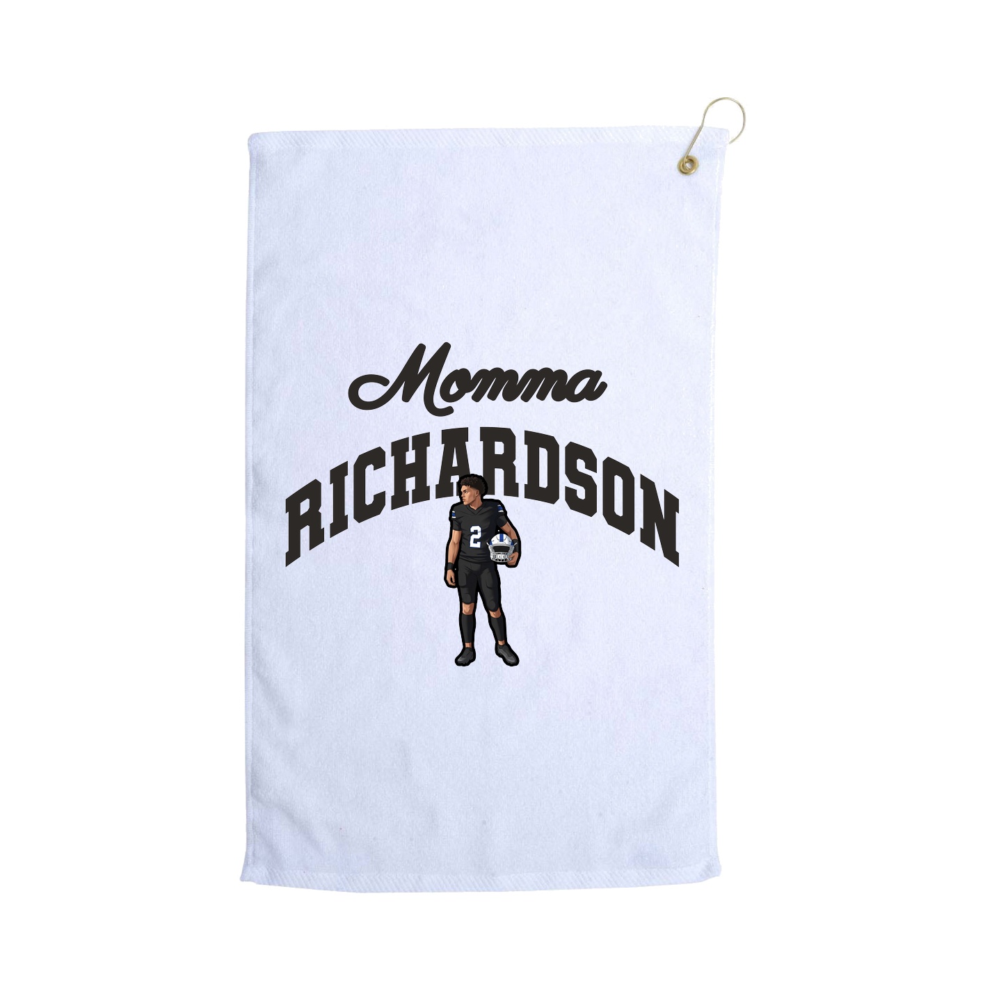 Golf Towel — Mothers Day Arch in White