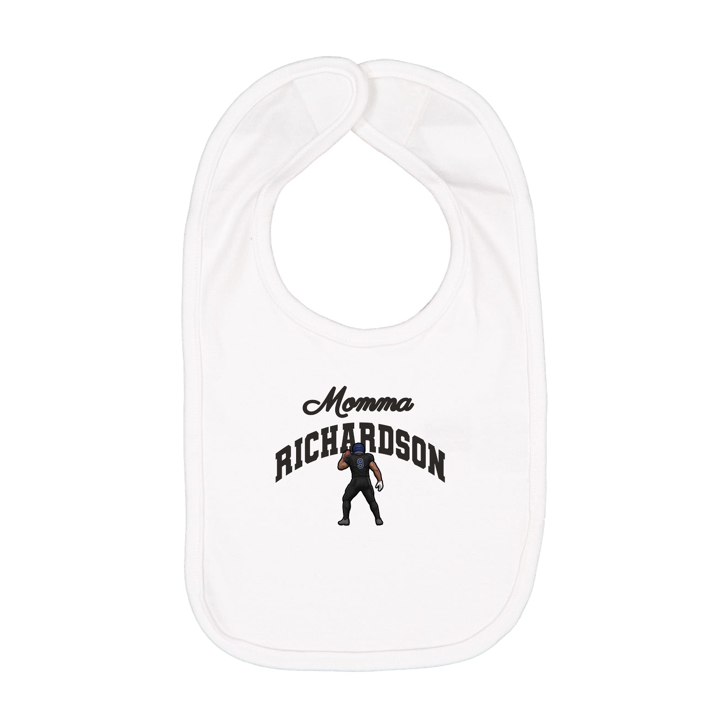 Infant Bib — Mothers Day Arch in White