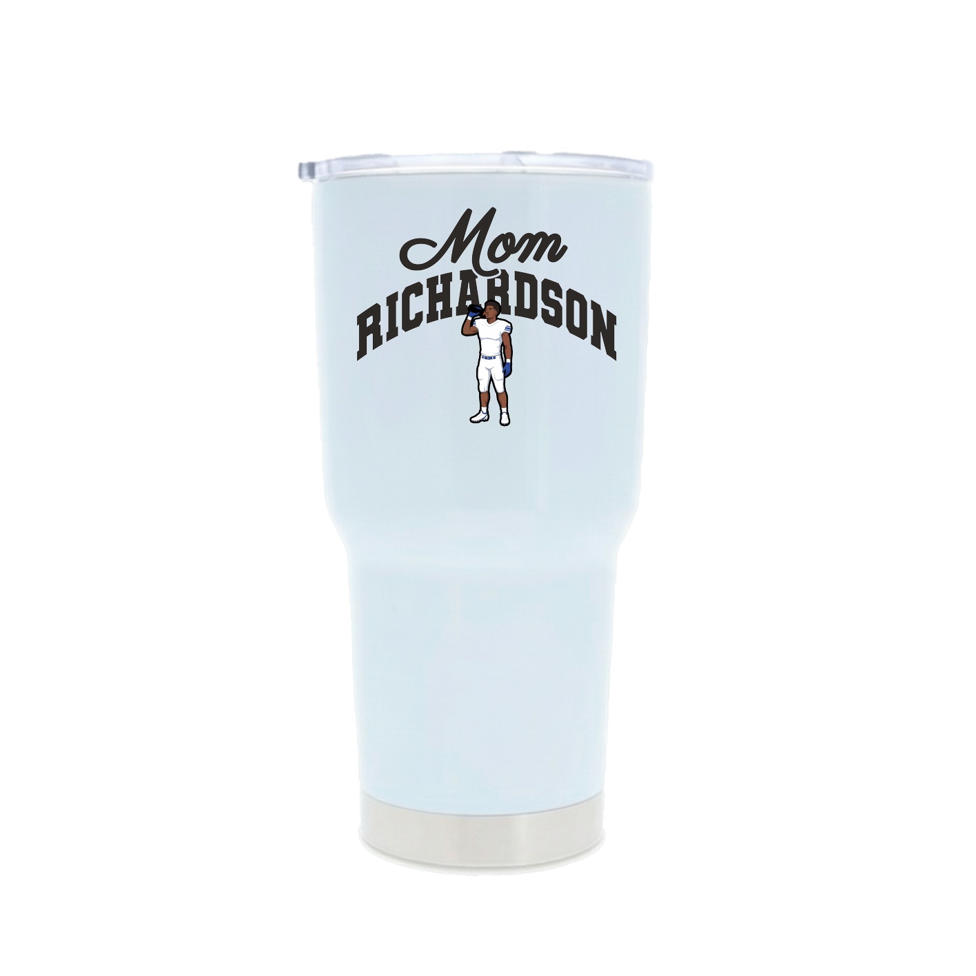 30oz Stainless Steel Tumbler — Mothers Day Arch in White