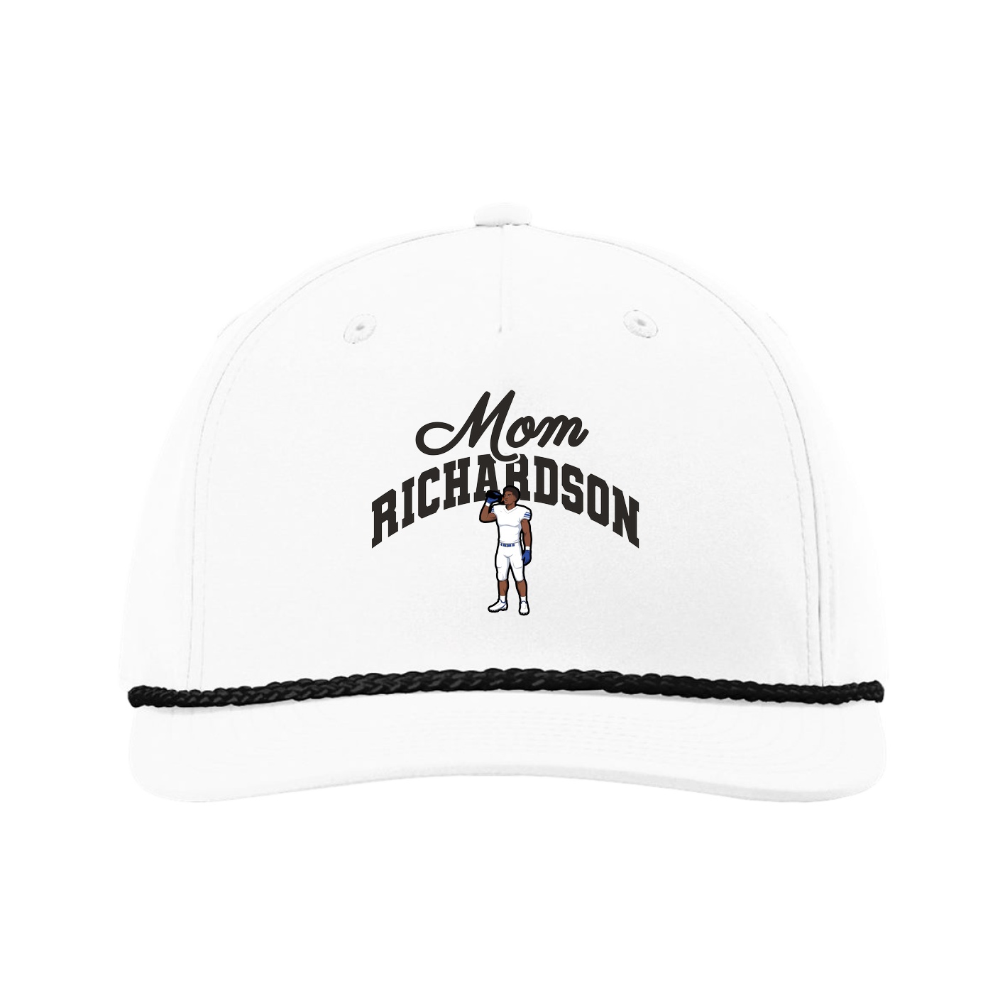 Five-Panel Classic Rope Cap — Mothers Day Arch in White