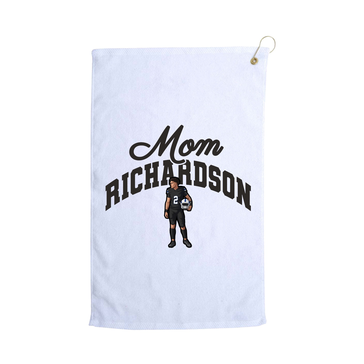 Golf Towel — Mothers Day Arch in White