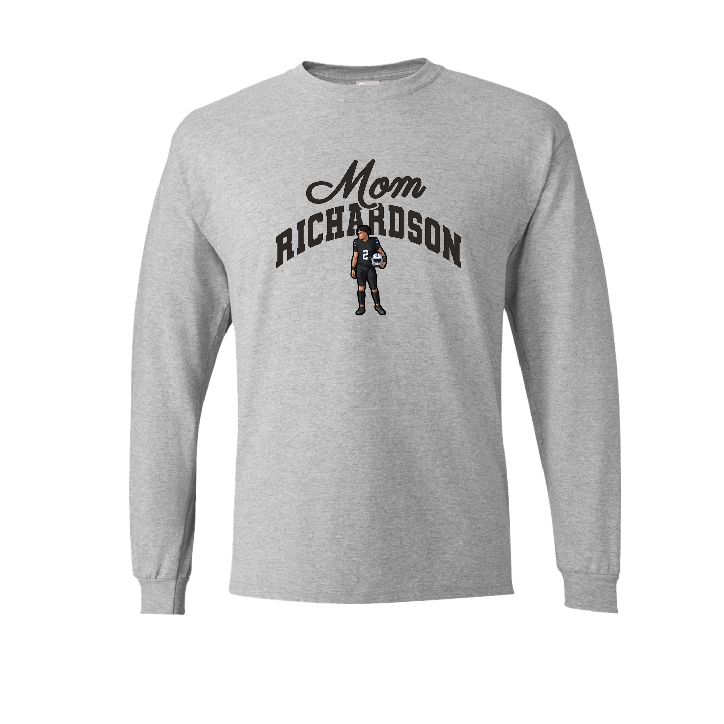 Long Sleeve Tee — Mothers Day Arch in Grey