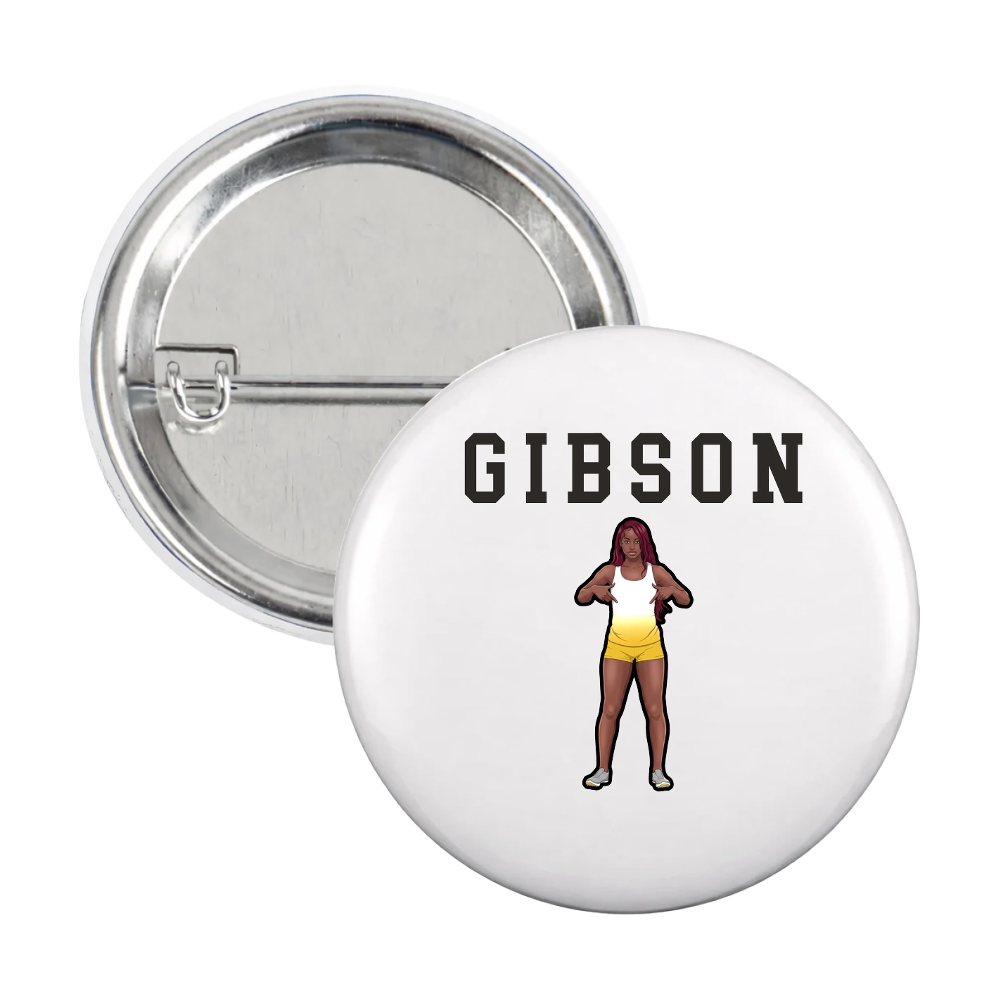Game Day Button — Shirsey in White