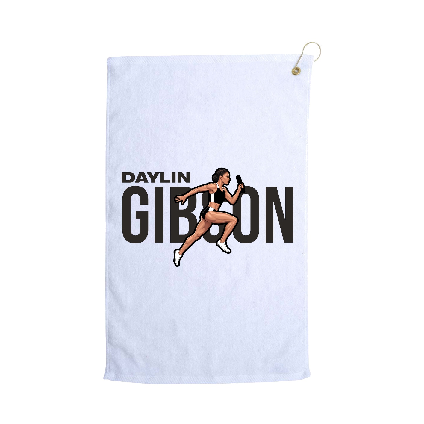 Golf Towel — Player Name in White