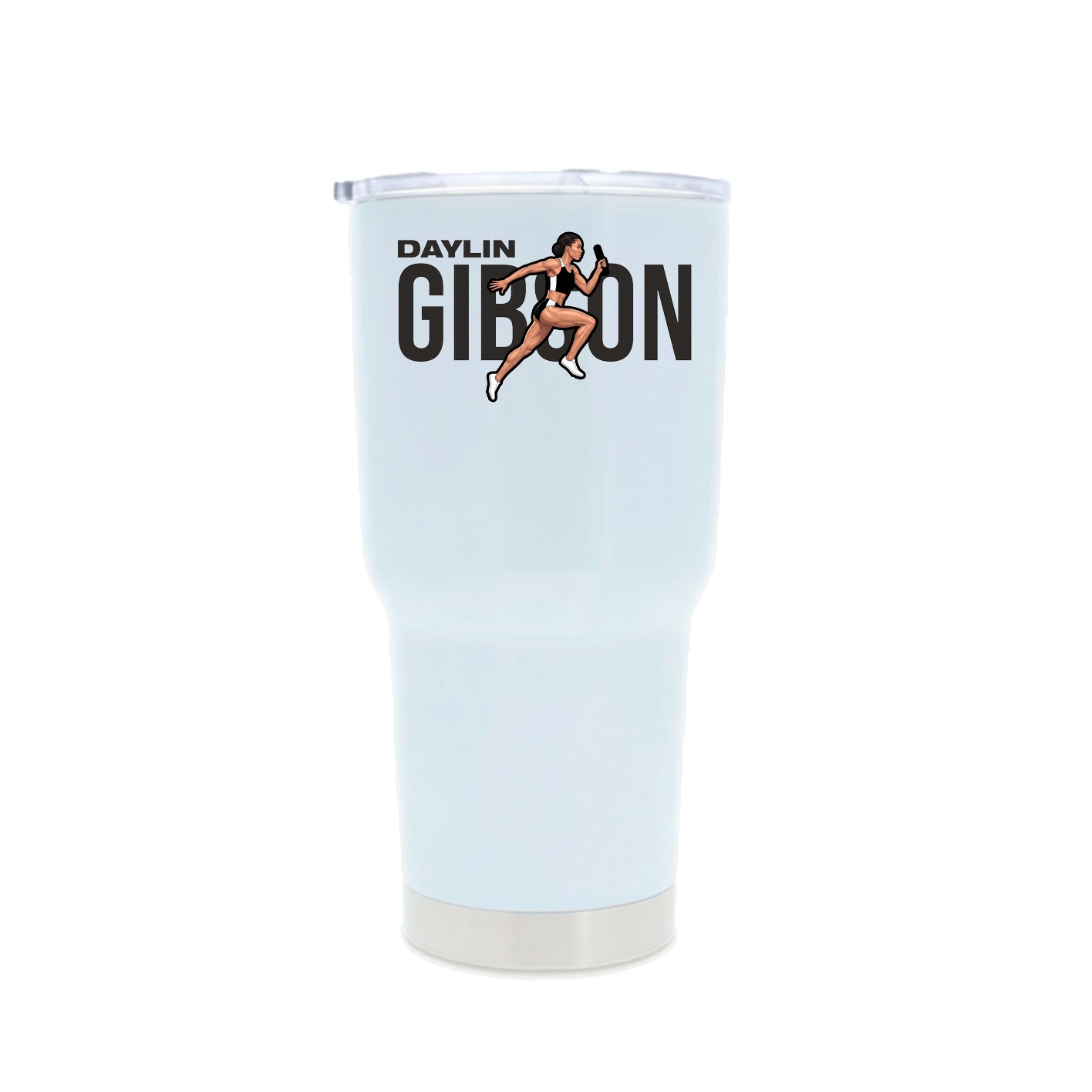 30oz Stainless Steel Tumbler — Player Name in White