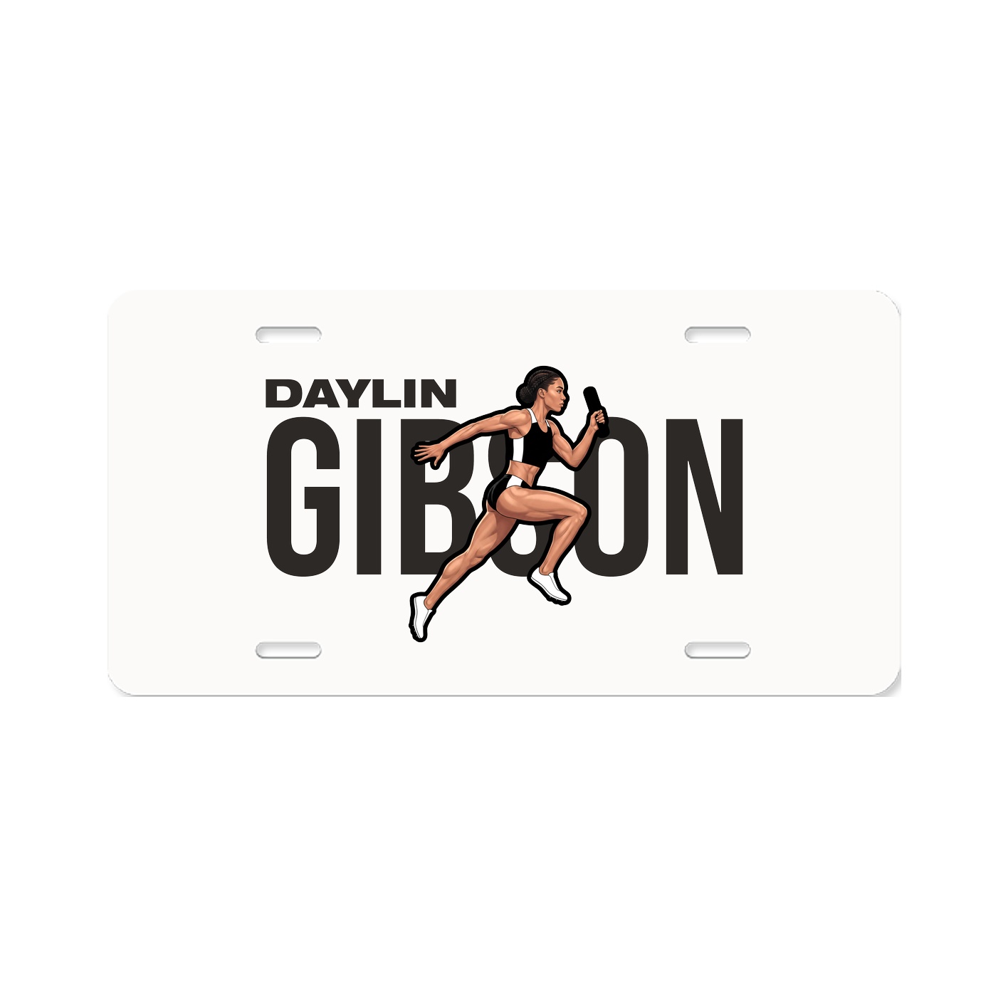 License Plate — Player Name in Classic