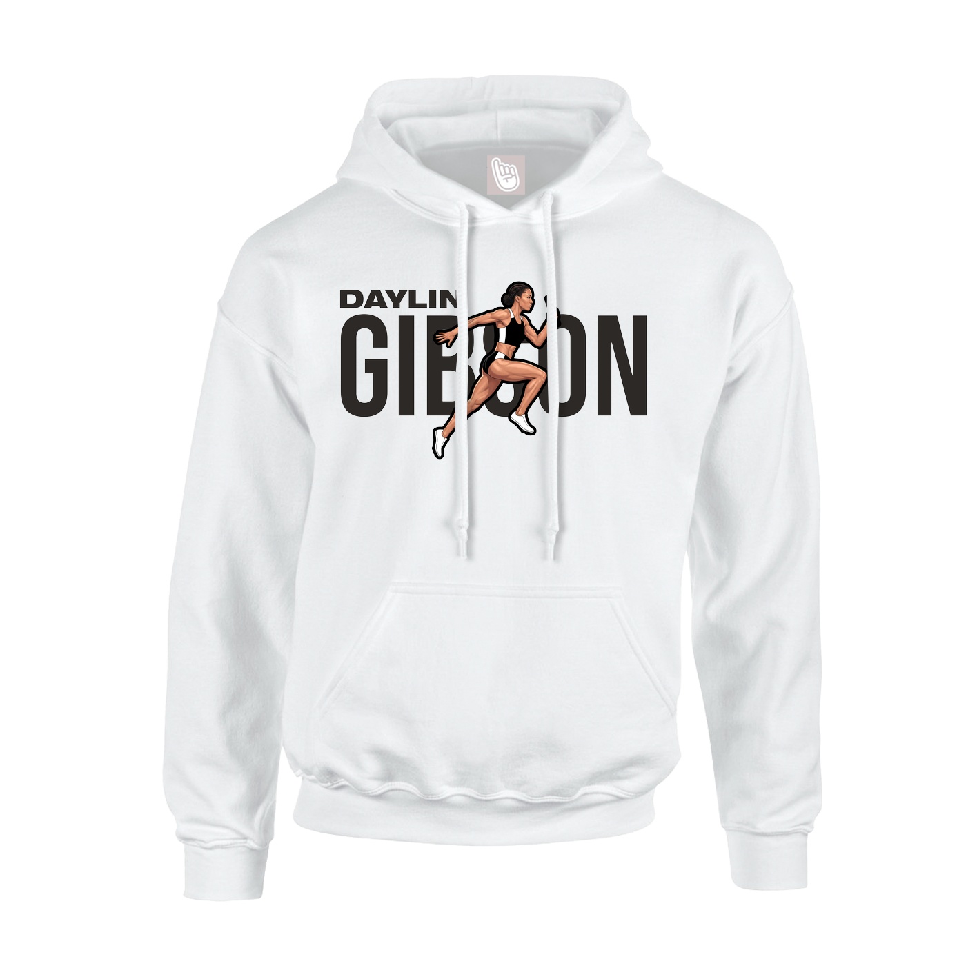 Youth Hoodie — Player Name in White