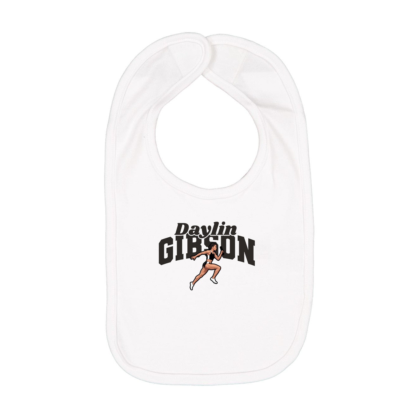 Infant Bib — Signature Arch in White