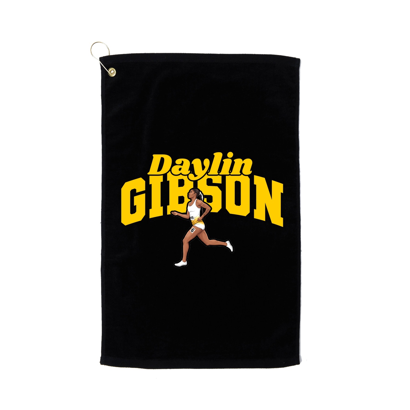 Golf Towel — Signature Arch in Black