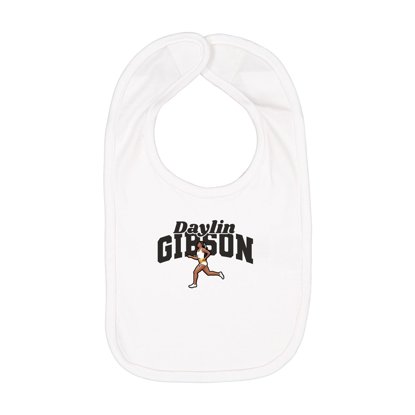 Infant Bib — Signature Arch in White