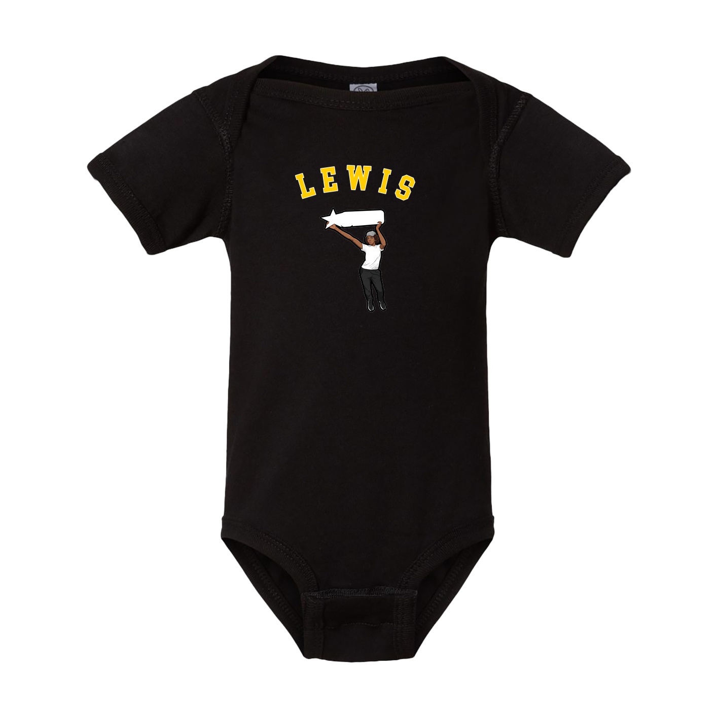 Baby Onesie — Shirsey Arch in Black