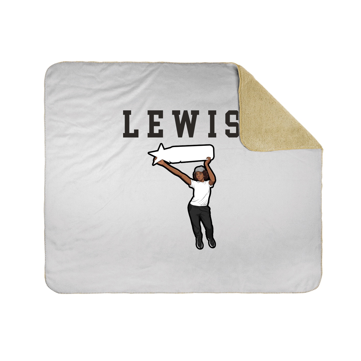 Throw Blanket — Shirsey in White