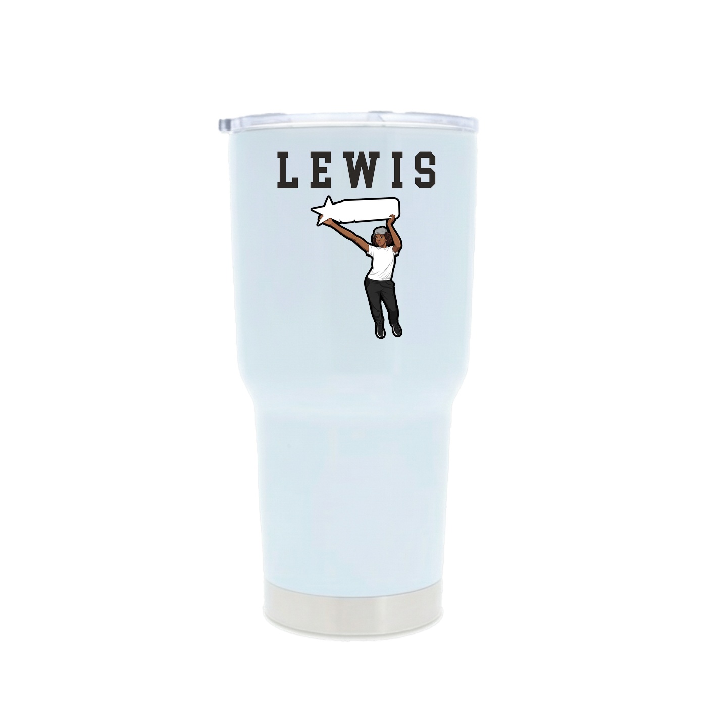 30oz Stainless Steel Tumbler — Shirsey in White