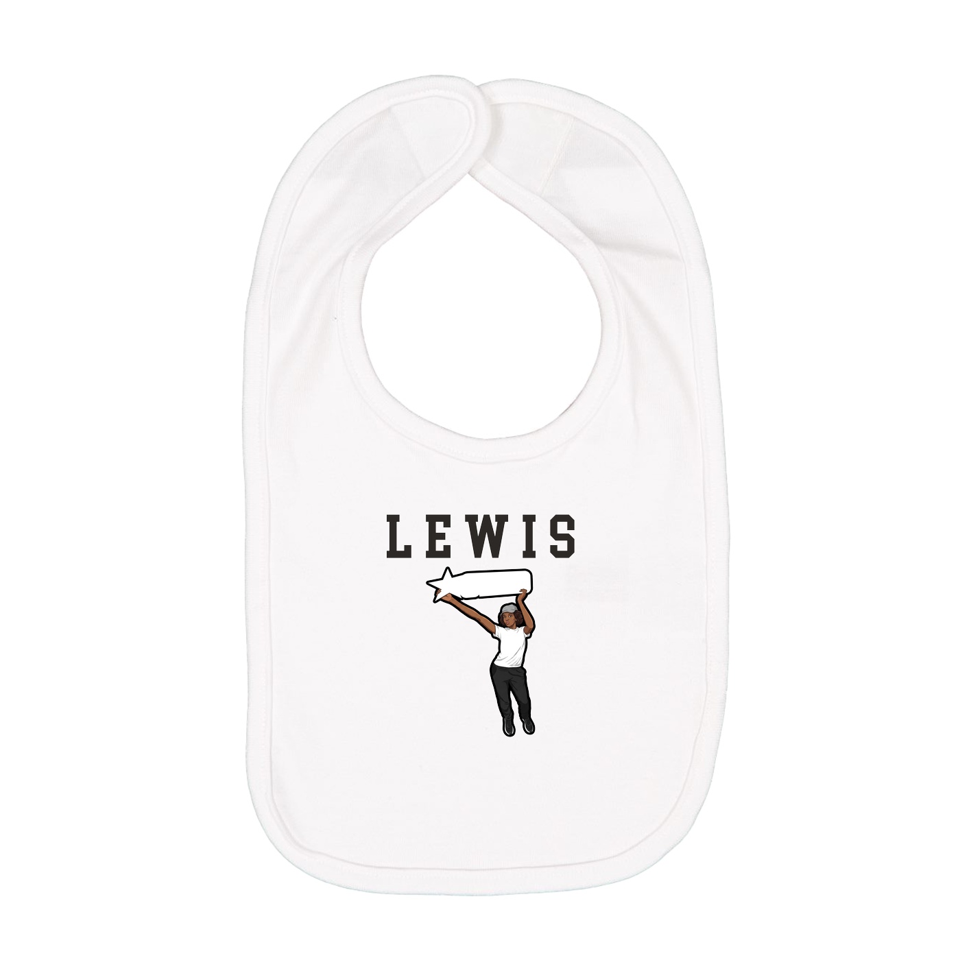 Infant Bib — Shirsey in White