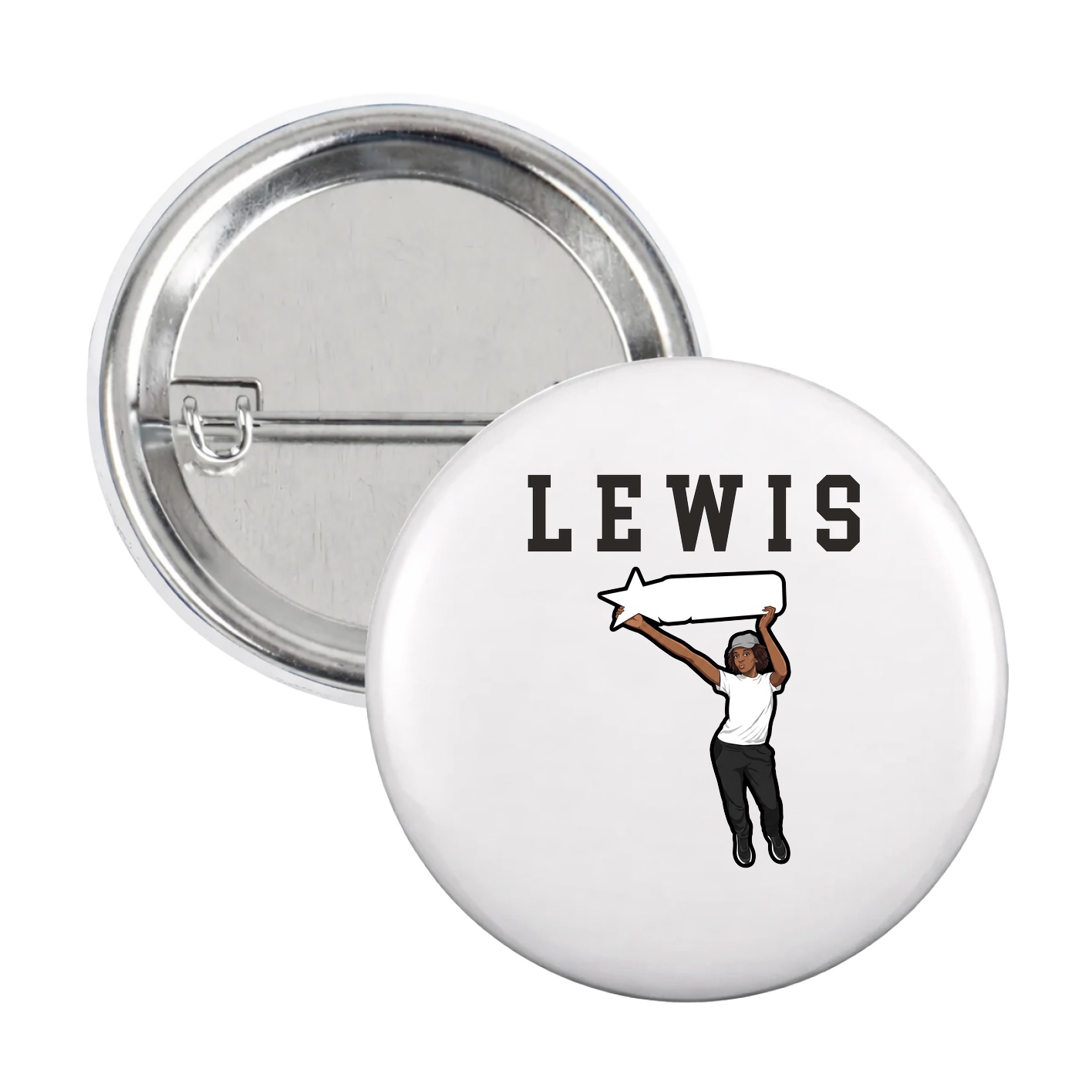Game Day Button — Shirsey in White