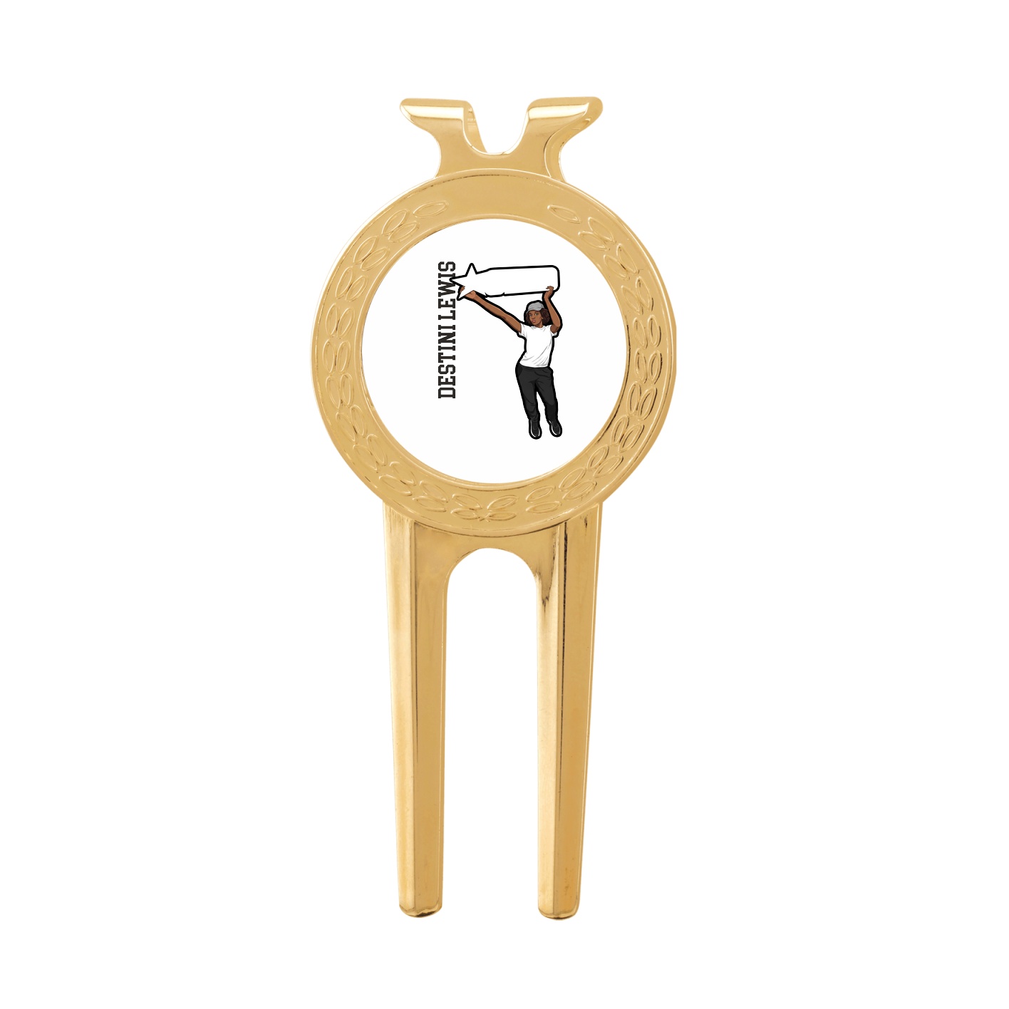 Divot Tool with Ball Marker — Name Vertical in Classic