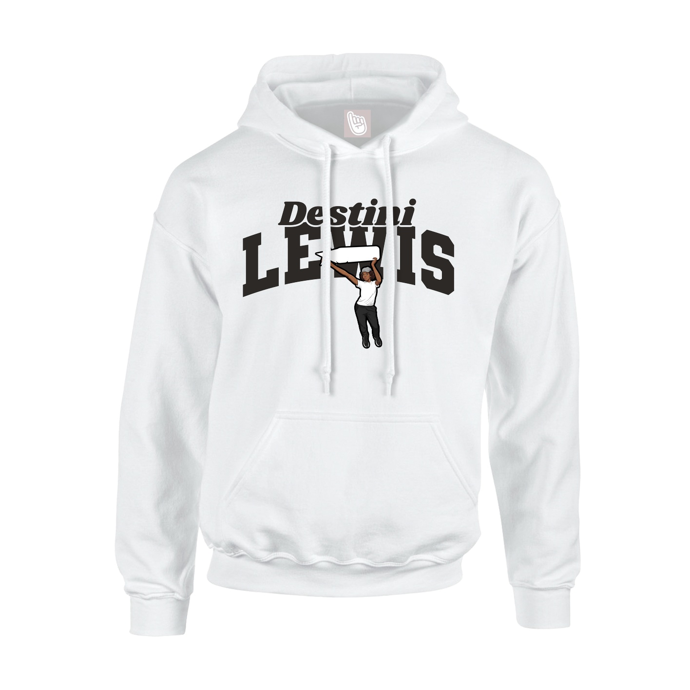 Hoodie — Signature Arch in White