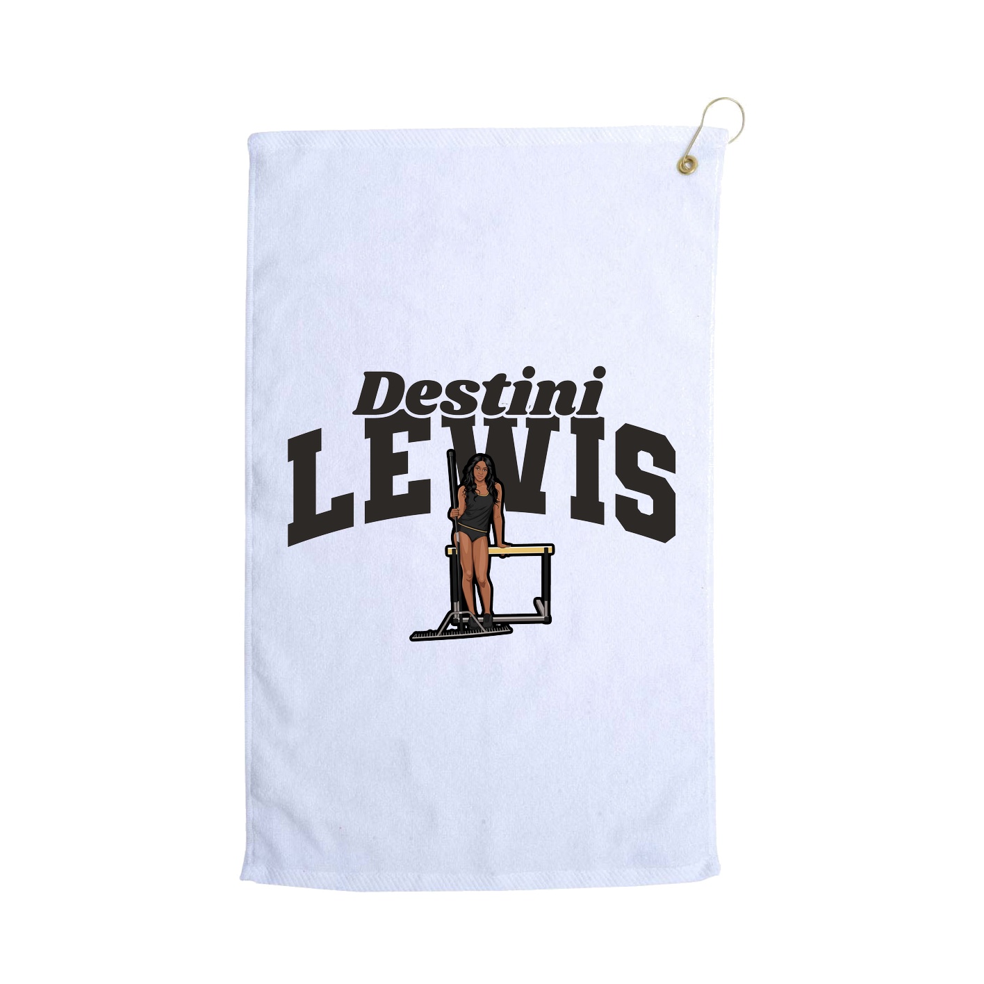 Golf Towel — Signature Arch in White