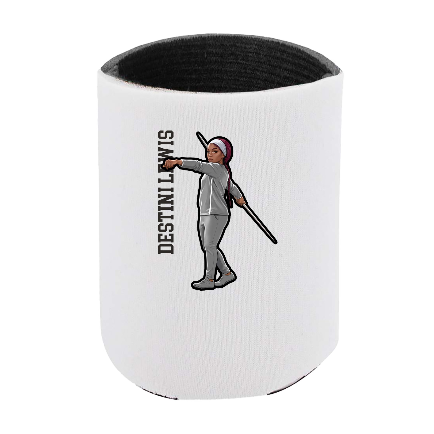 Can Holder — Name Vertical in White