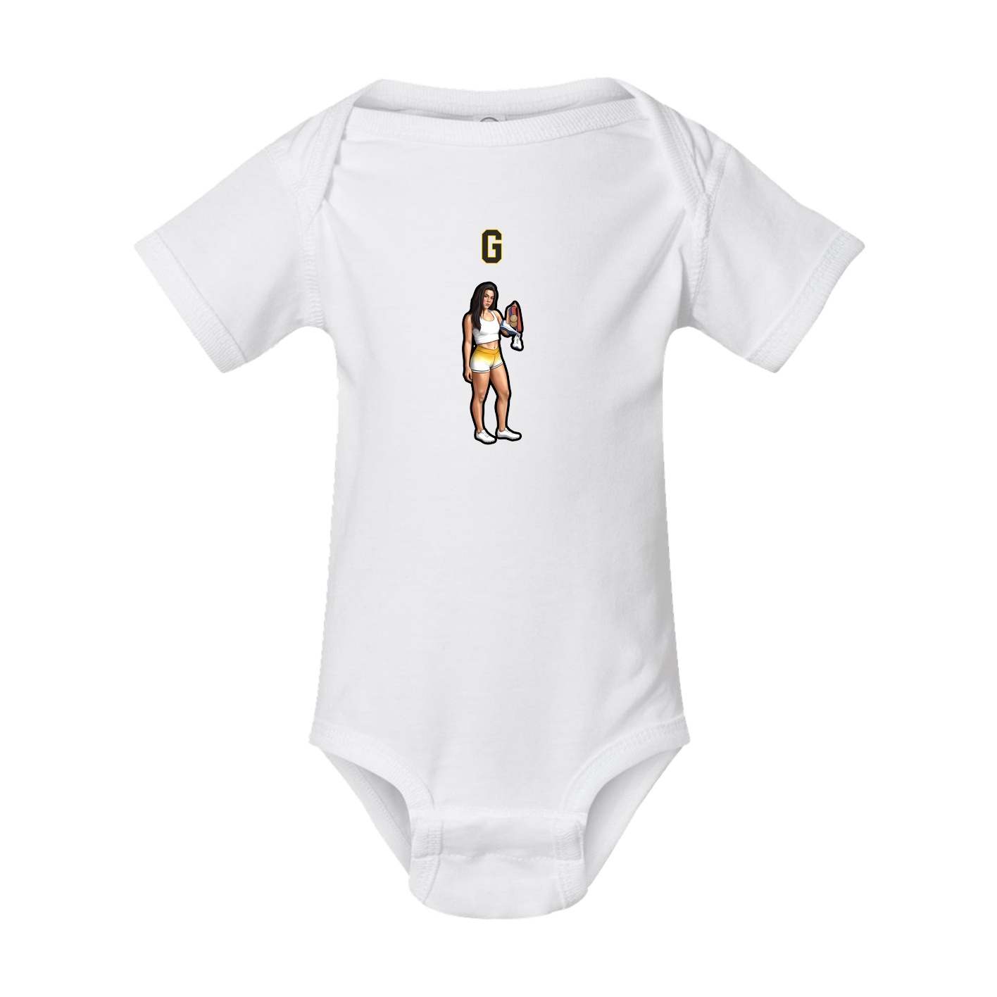 Baby Onesie — Shirsey Arch in White