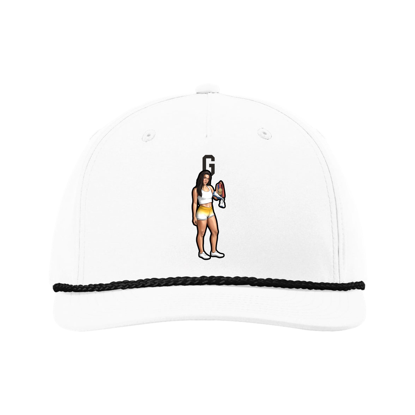 Five-Panel Classic Rope Cap — Shirsey in White