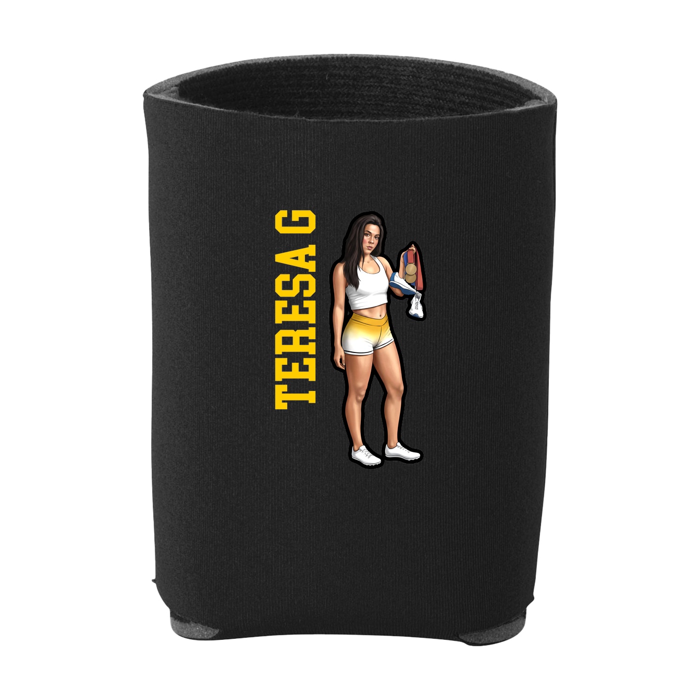 Can Holder — Name Vertical in Black