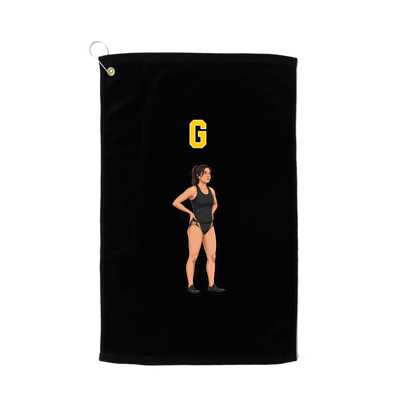 Golf Towel — Shirsey Arch in Black