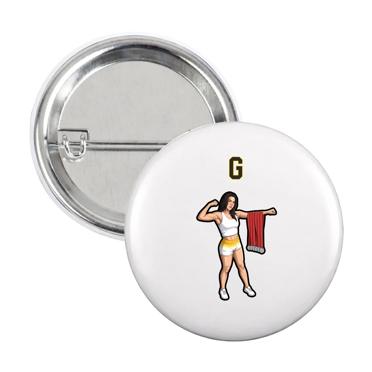 Game Day Button — Shirsey Arch in White