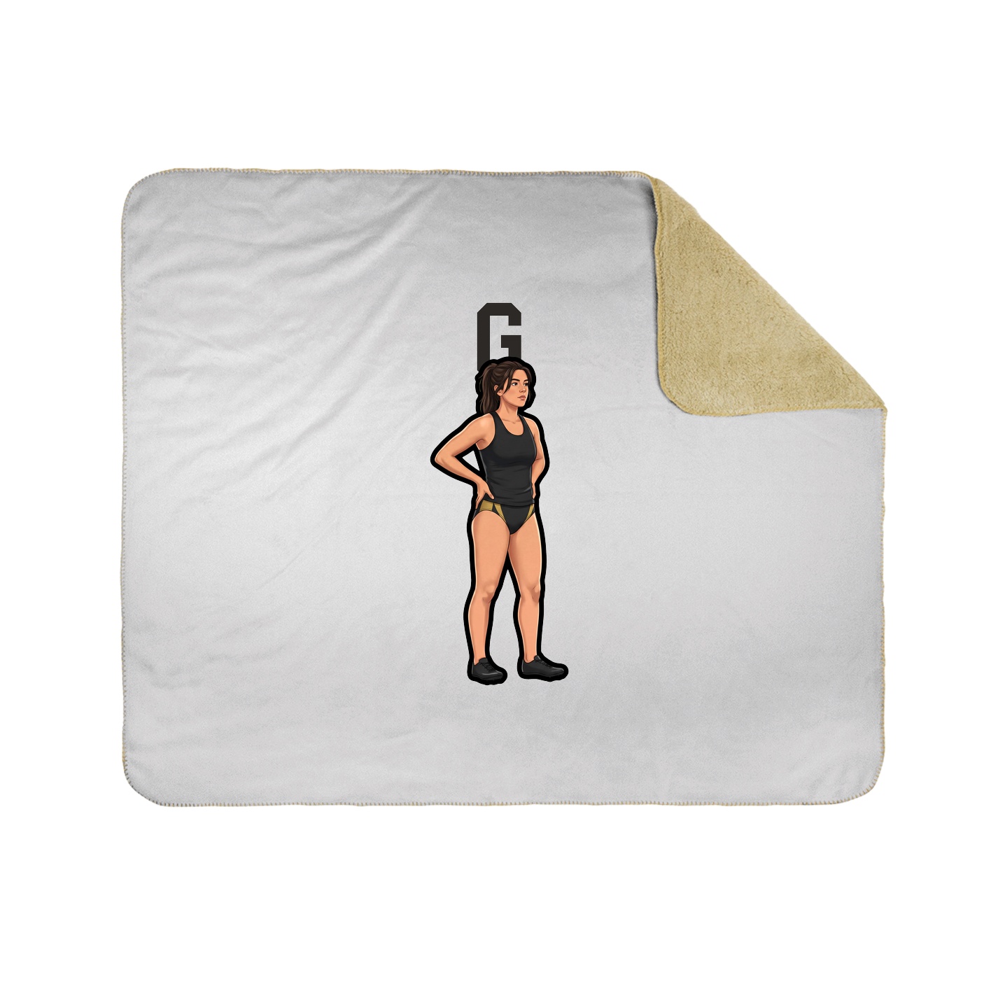Throw Blanket — Shirsey in White