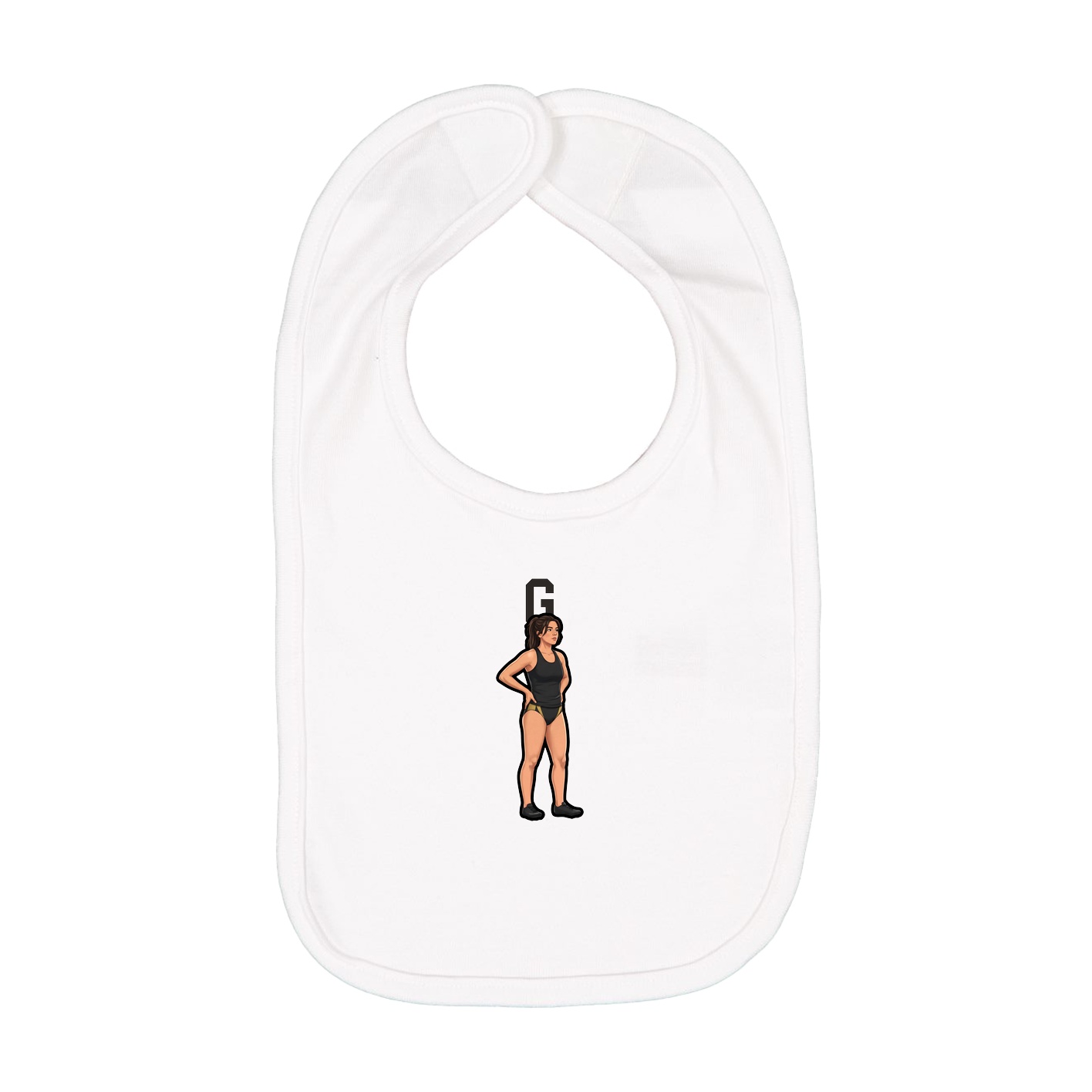 Infant Bib — Shirsey in White