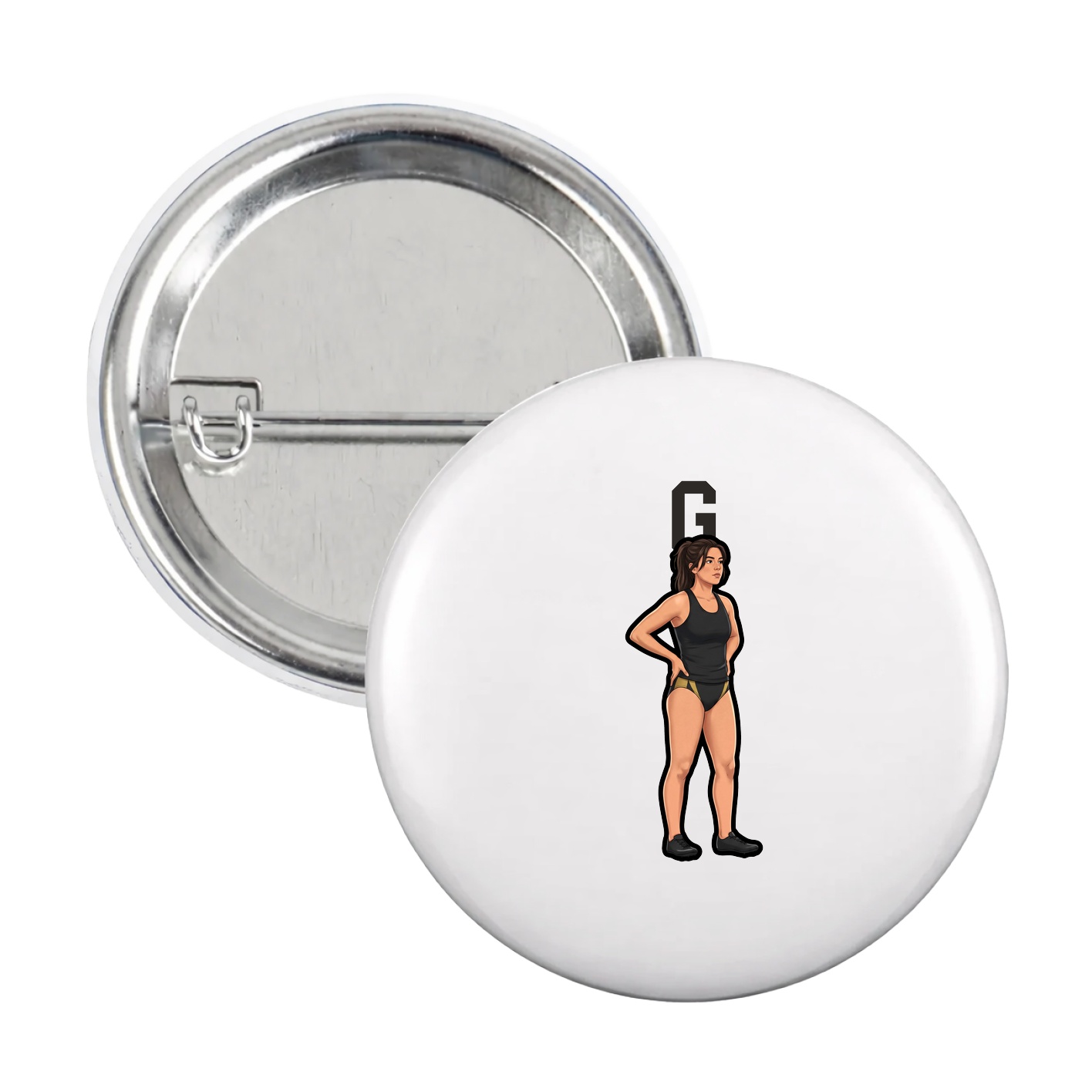 Game Day Button — Shirsey in White