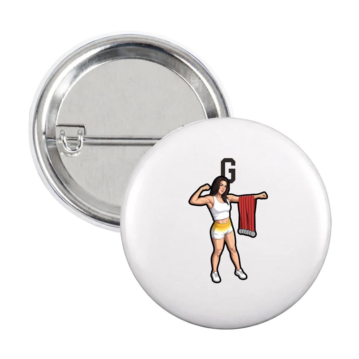Game Day Button — Shirsey in White
