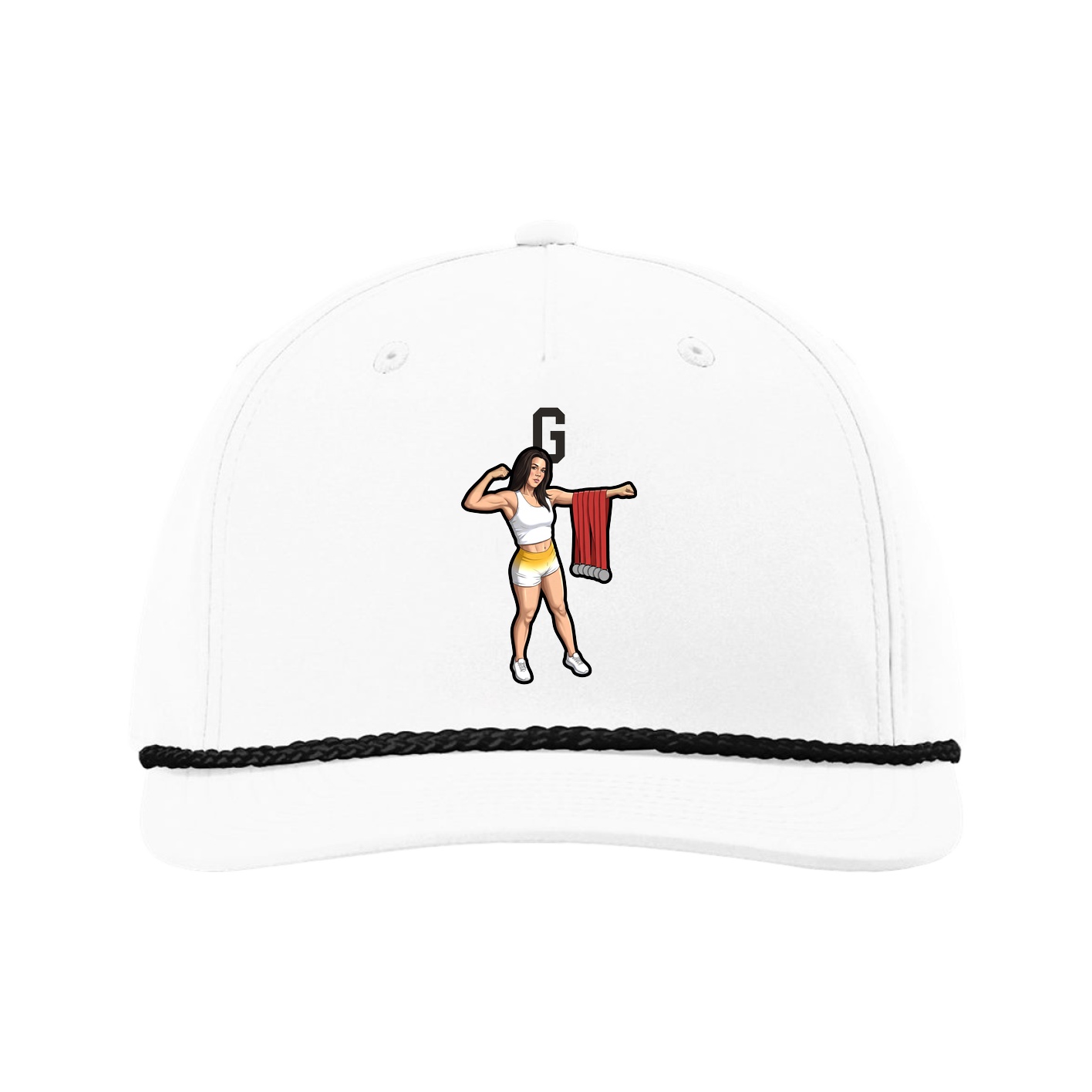 Five-Panel Classic Rope Cap — Shirsey in White
