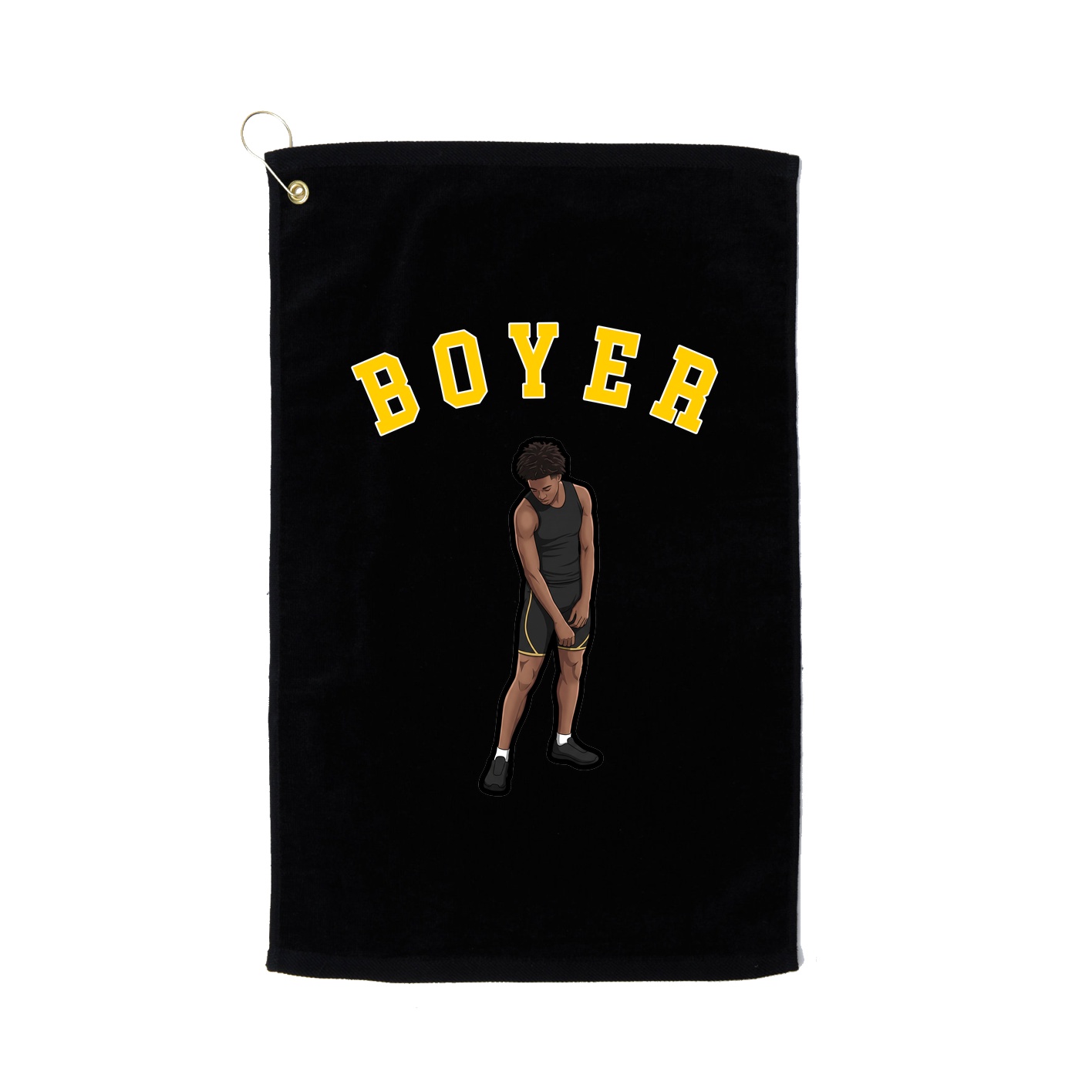Golf Towel — Shirsey Arch in Black