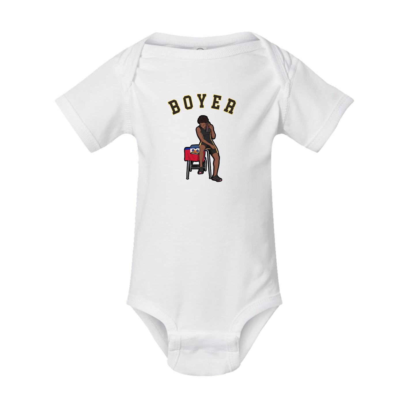 Baby Onesie — Shirsey Arch in White