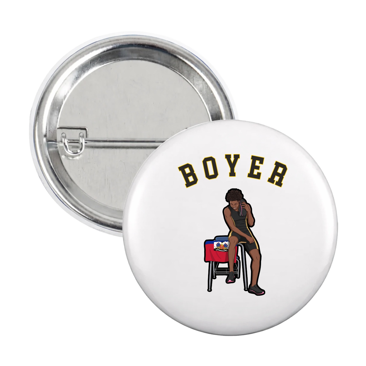 Game Day Button — Shirsey Arch in White