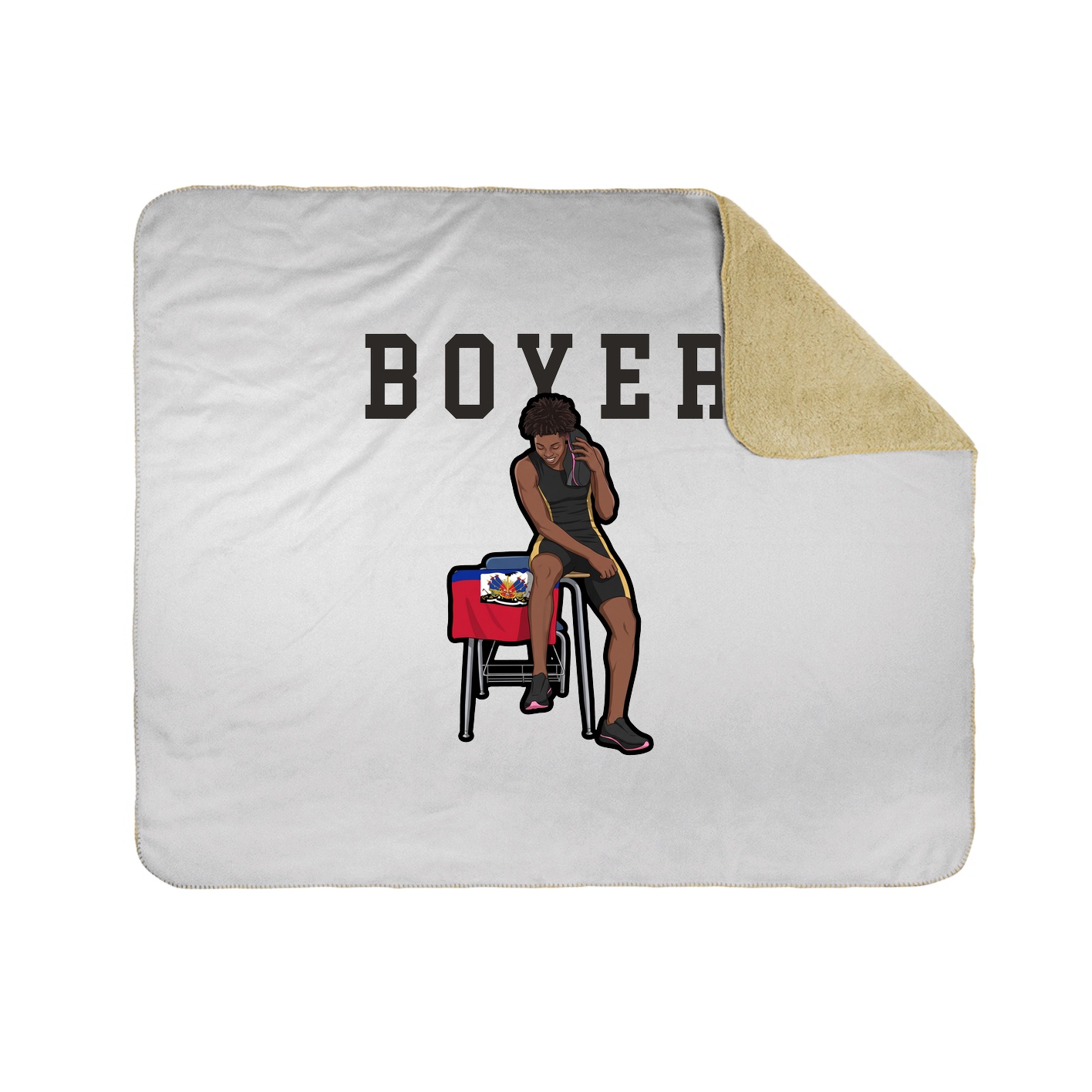 Throw Blanket — Shirsey in White