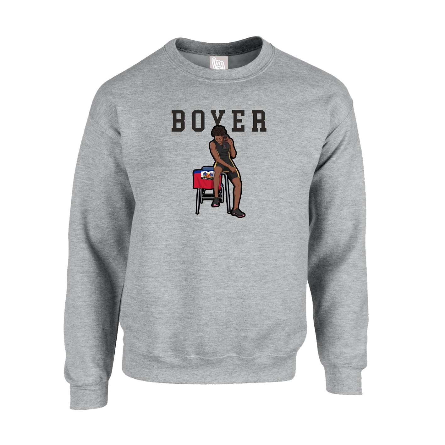 Fleece Crew — Shirsey in Grey