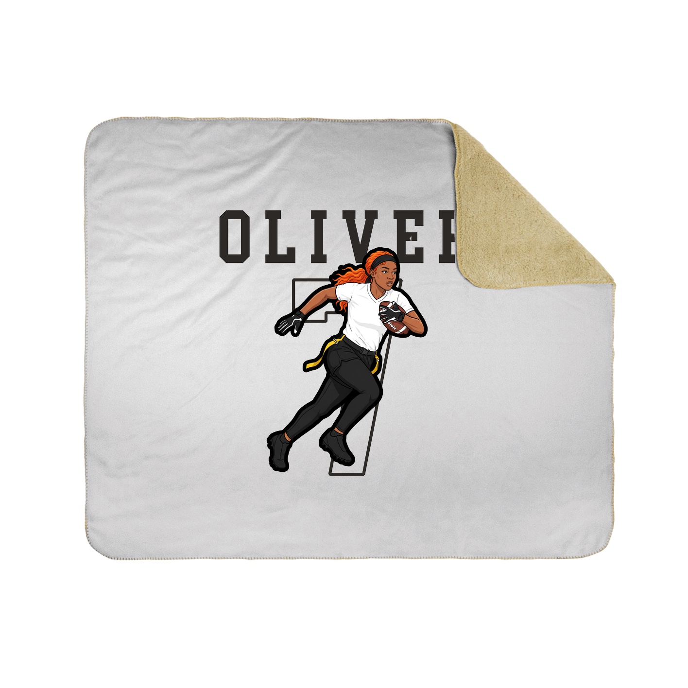 50x60 Sherpa Lined Throw Blanket