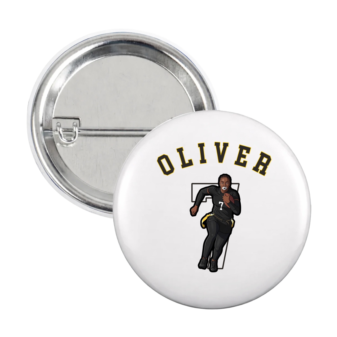 Game Day Button — Shirsey Arch in White