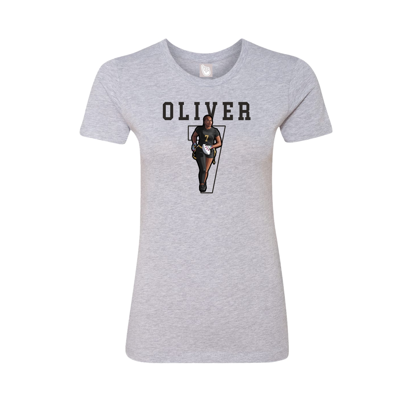 Fitted Women's Tee — Shirsey in Grey
