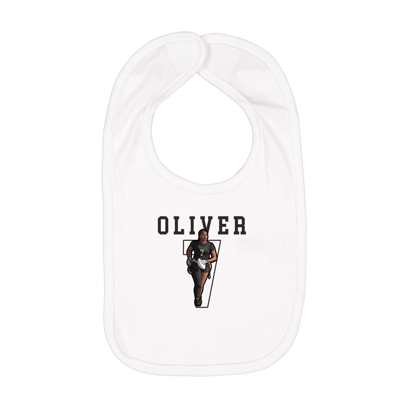 Infant Bib — Shirsey in White