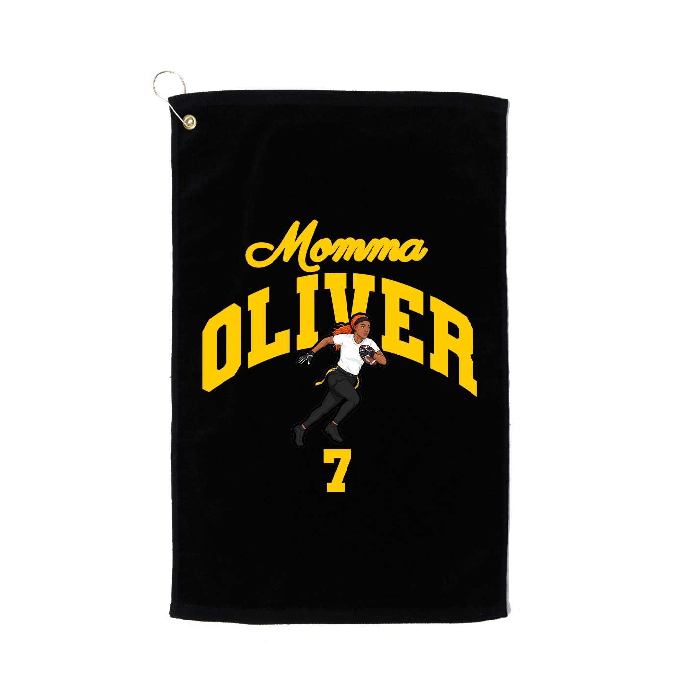 Golf Towel — Mothers Day Arch in Black