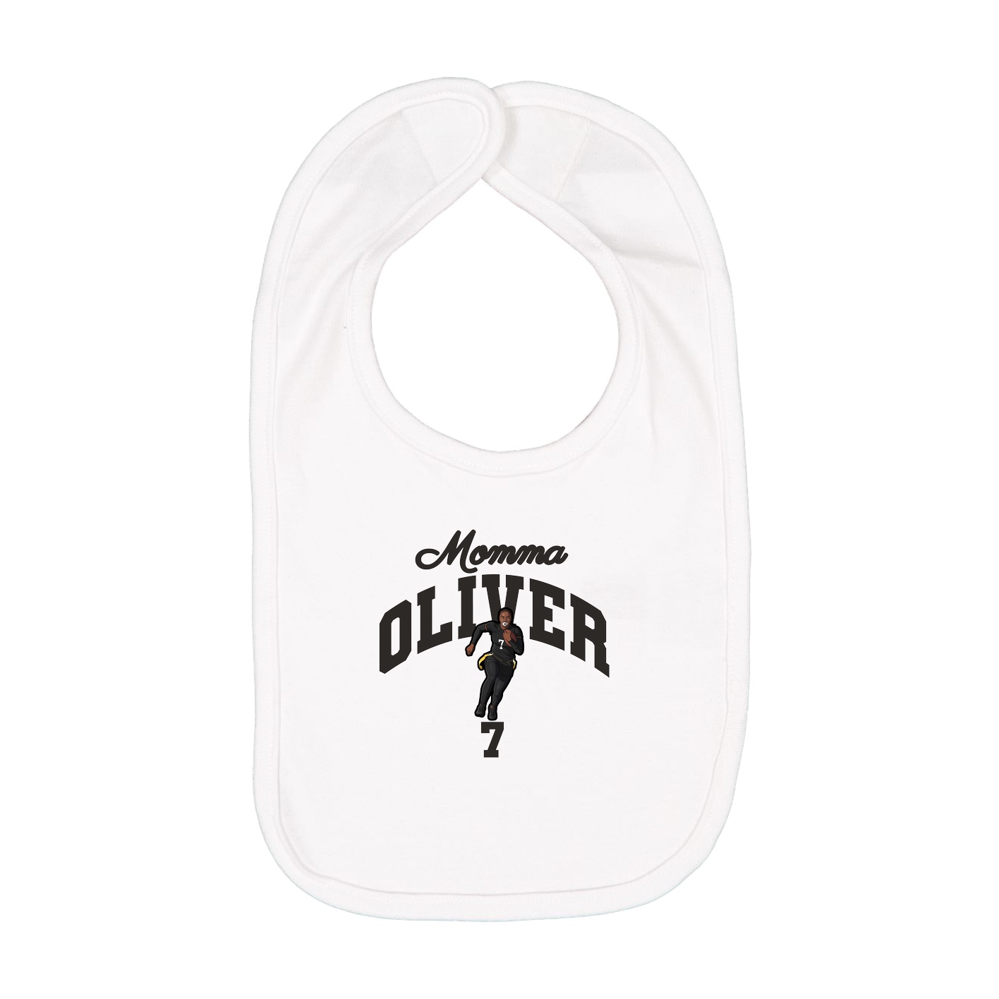 Infant Bib — Mothers Day Arch in White