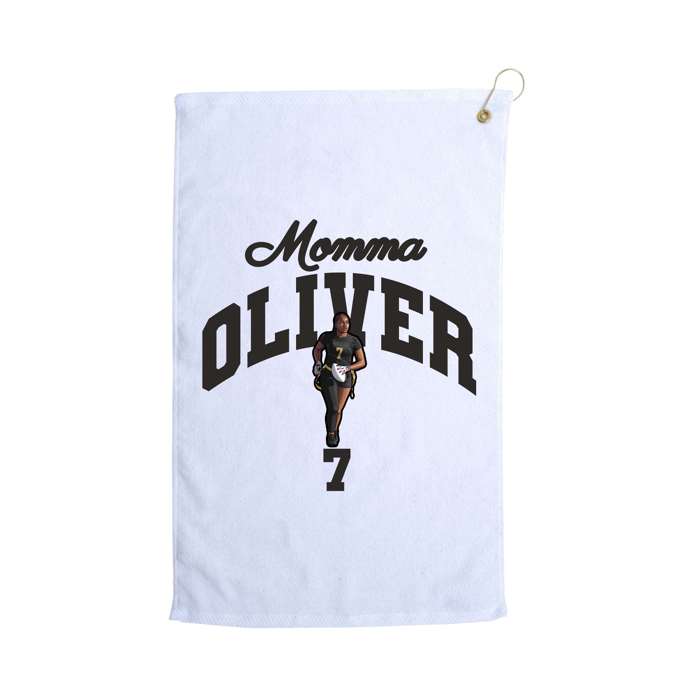 Golf Towel — Mothers Day Arch in White