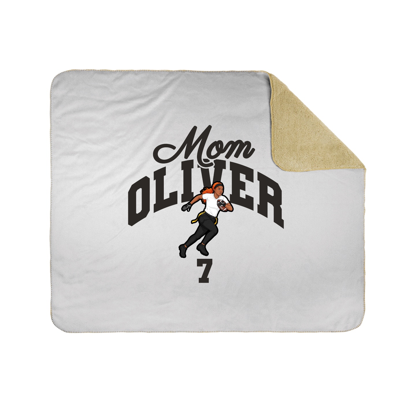 Throw Blanket — Mothers Day Arch in White