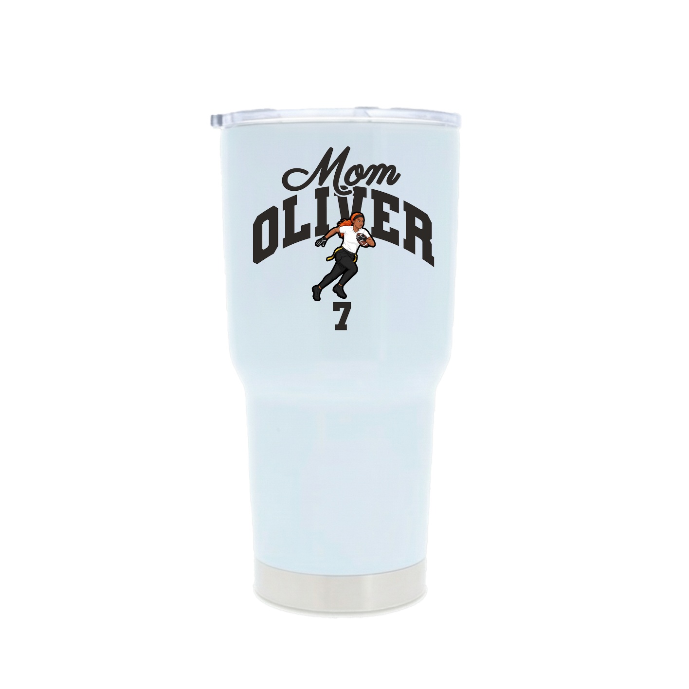 30oz Stainless Steel Tumbler — Mothers Day Arch in White