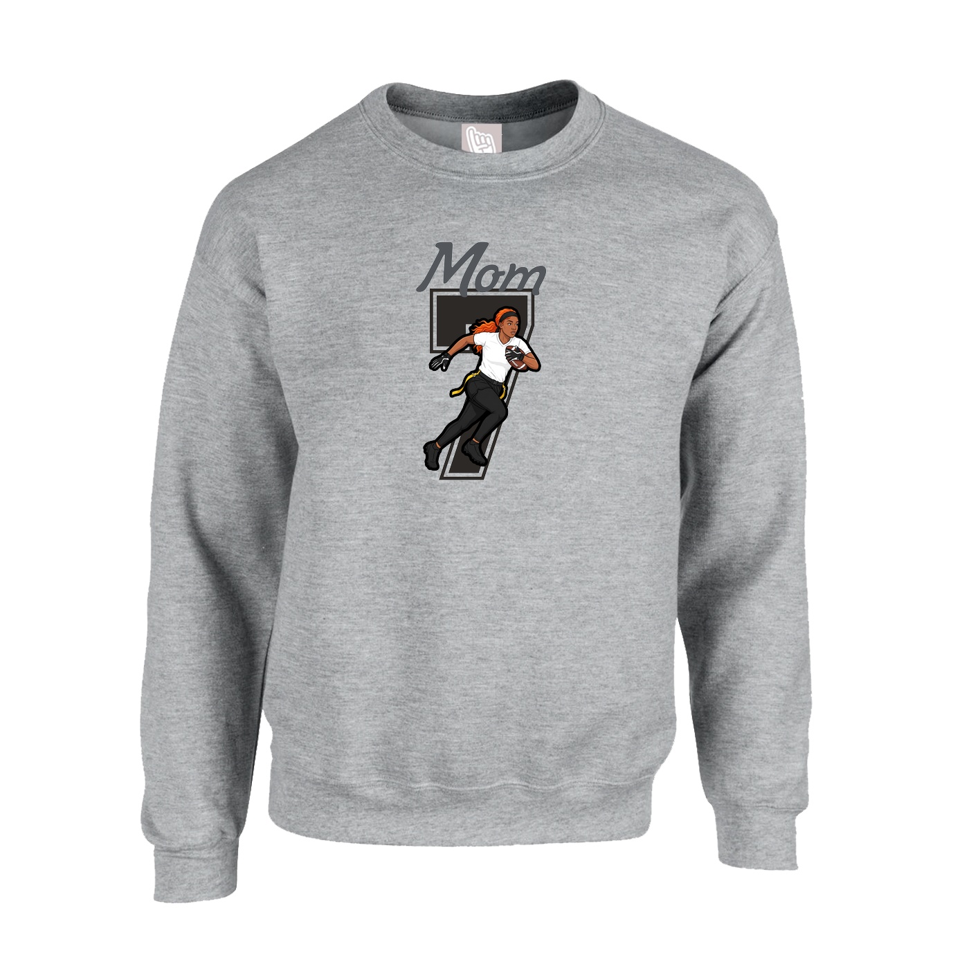 Fleece Crew — Mothers Day Shirsey in Grey