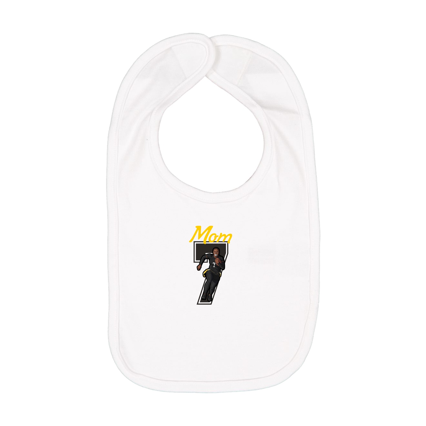 Infant Bib — Mothers Day Shirsey in White