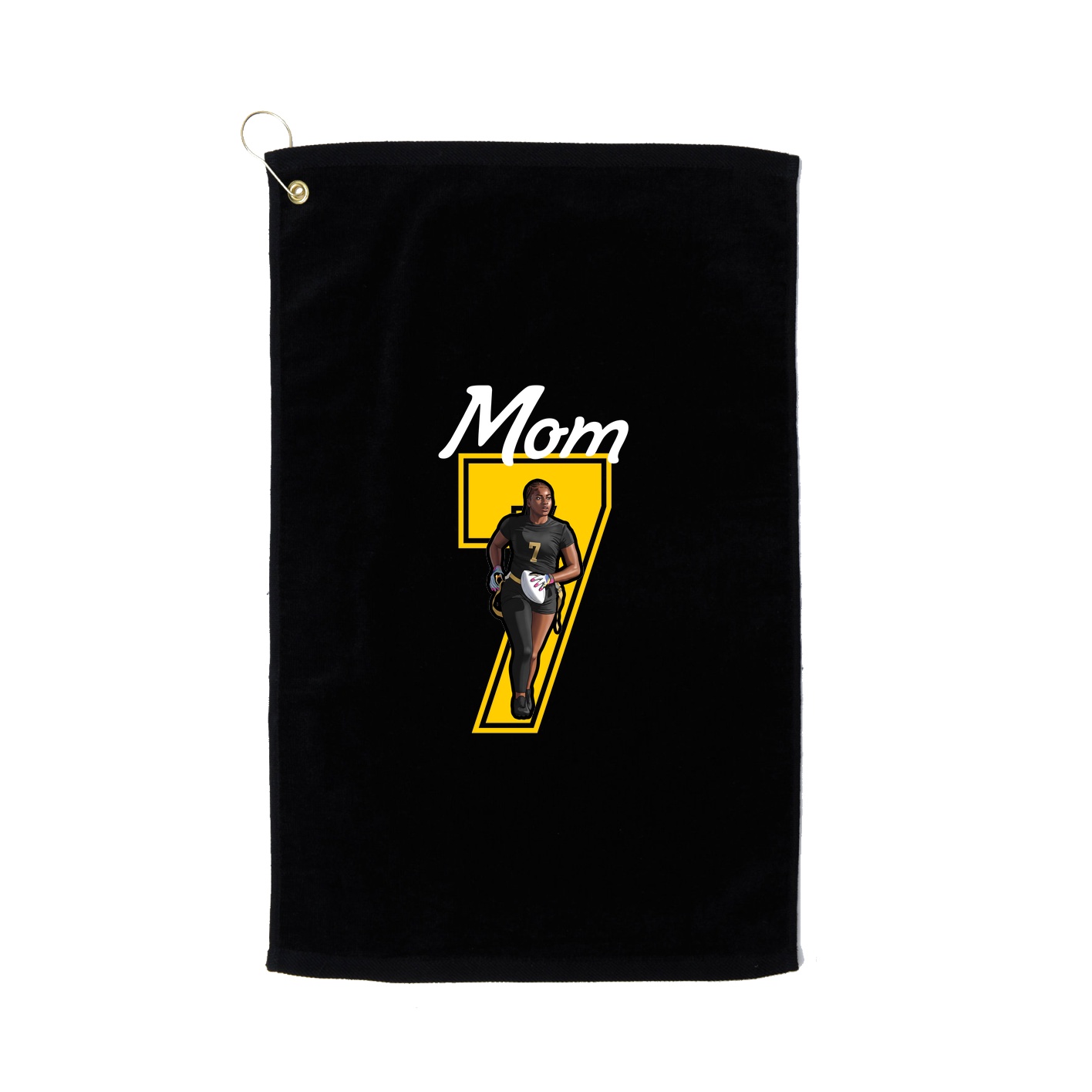 Golf Towel — Mothers Day Shirsey in Black